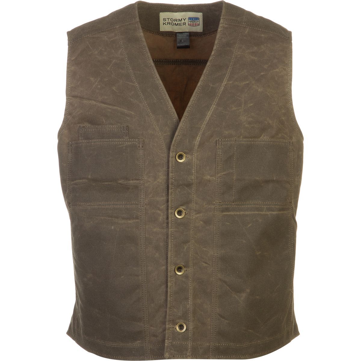 Stormy Kromer Mercantile Waxed Button Vest Men's Clothing