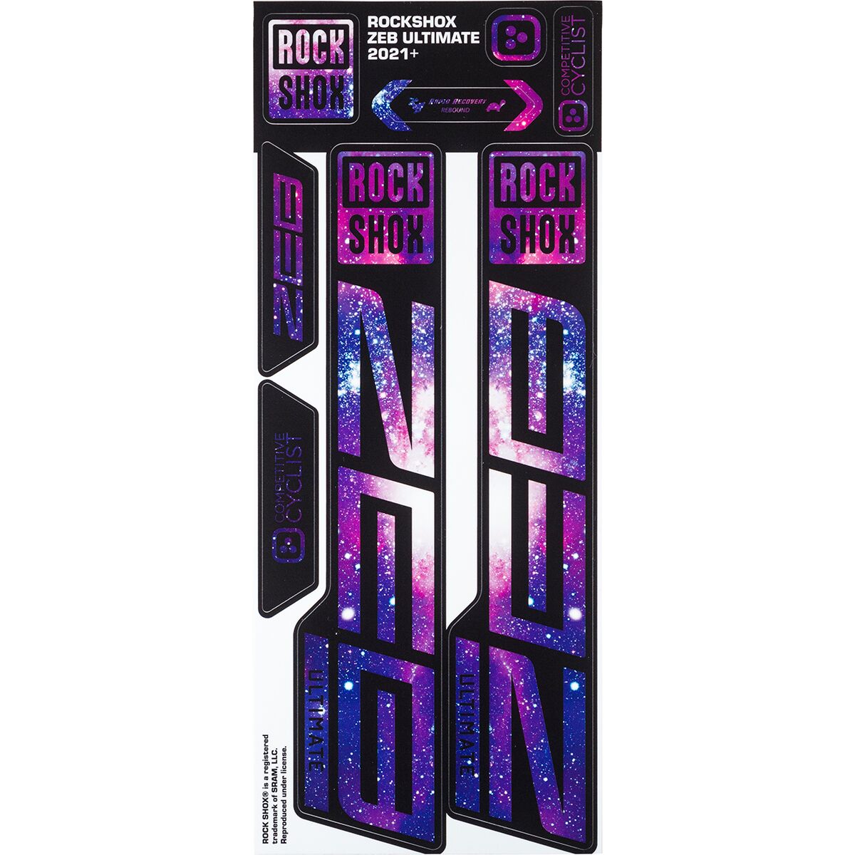 Autocollants De Rechange Pour Fourche Rock Shox Zeb 2021 - Blanc Brillant, Vinyle Durable, Personnalisation VTT - 4