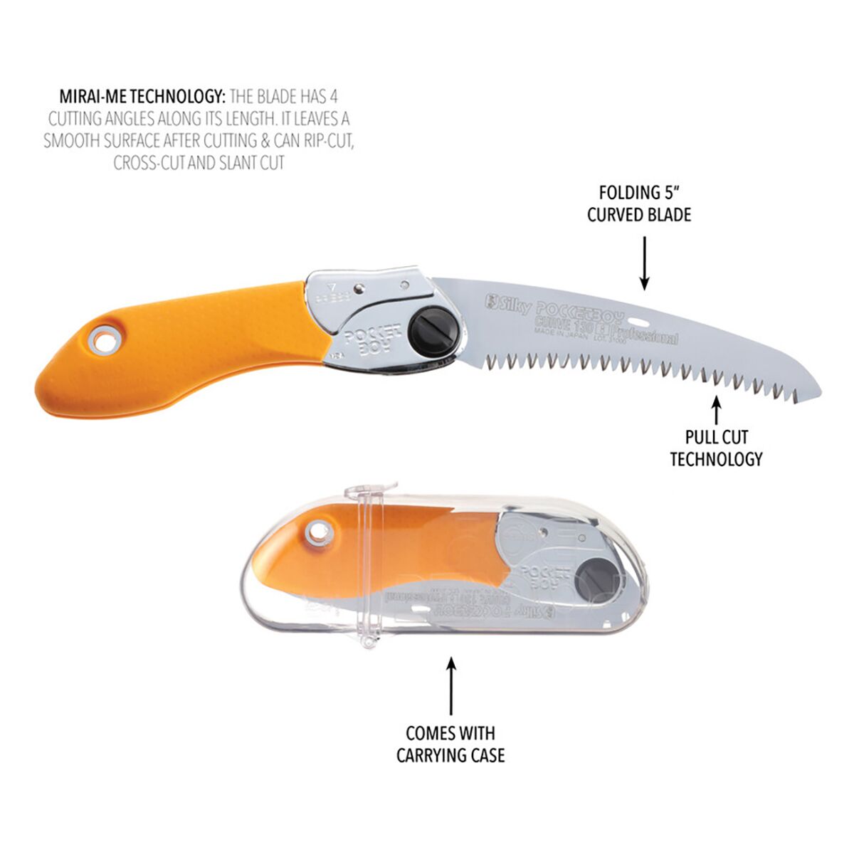 Silky PocketBoy Curve Professional Saw: 130mm Large Teeth