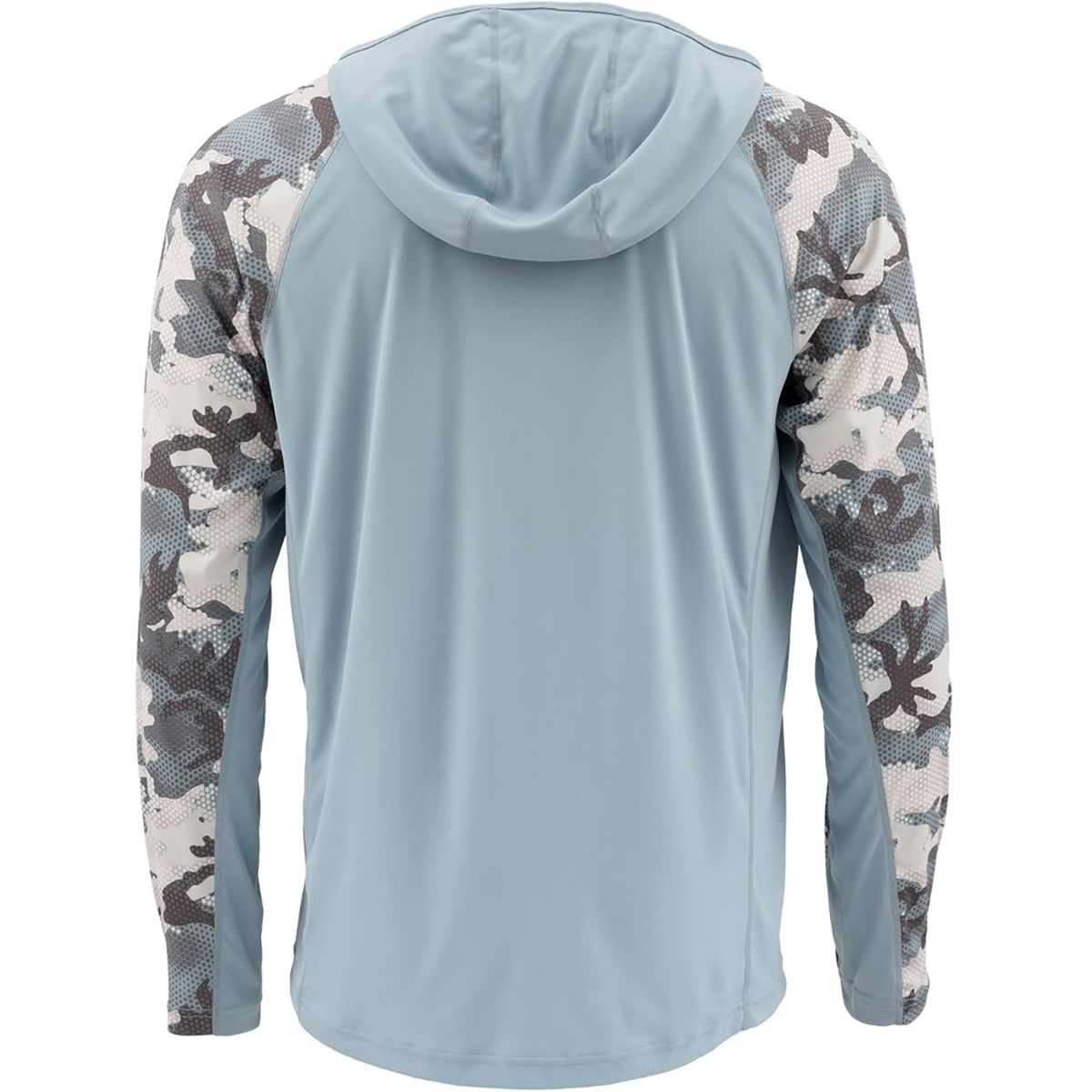Chemise de pêche Simms SolarFlex homme grand gris camouflage UPF 50