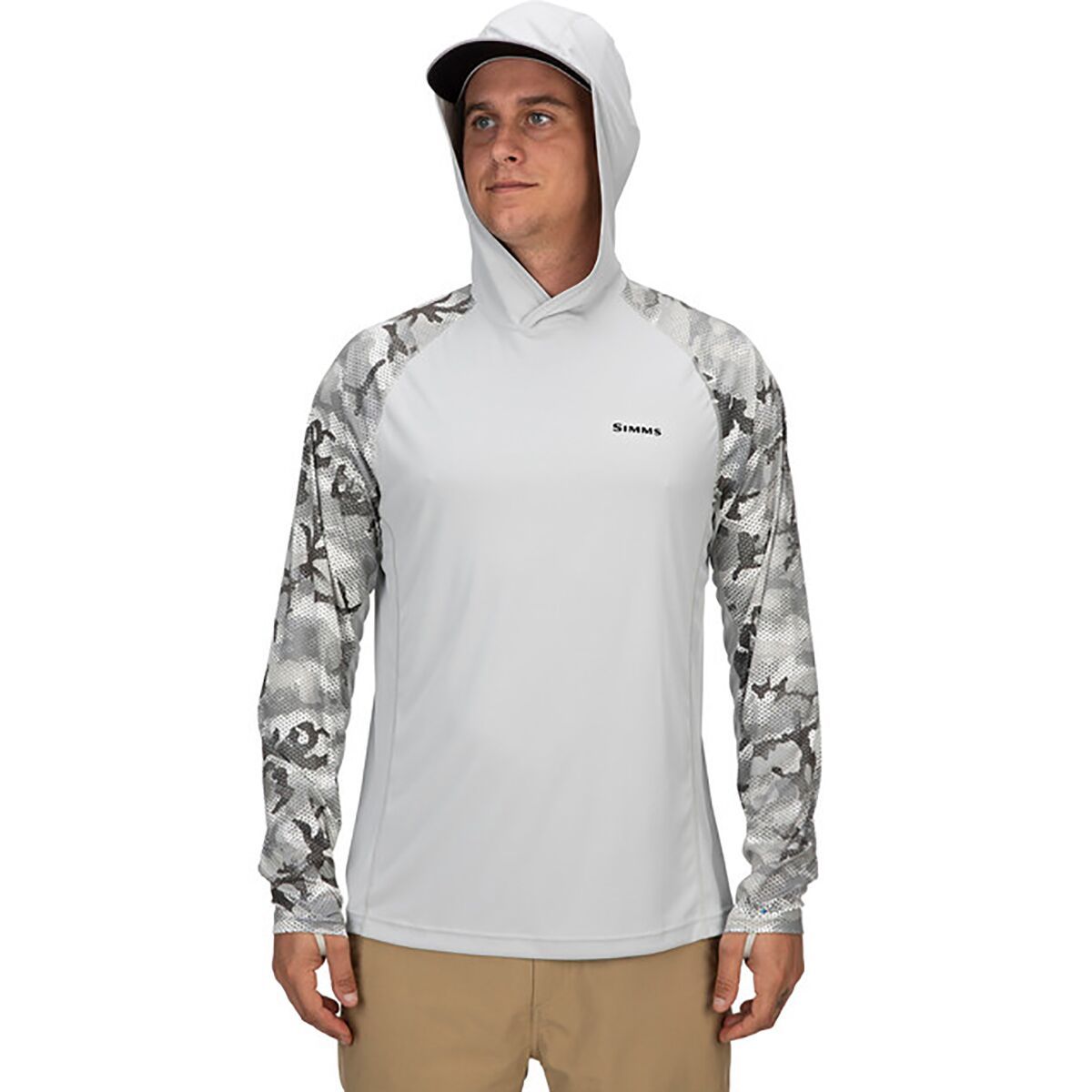 Simms. Simms Solarflex Hoody cloud Camo Grey. Термофутболка Simms Solarflex Hoody - Print. Simms Solarflex Guide Hoody Camo Cinder. Simms Solarflex Guide Cooling Hoody, cloud Camo Grey.