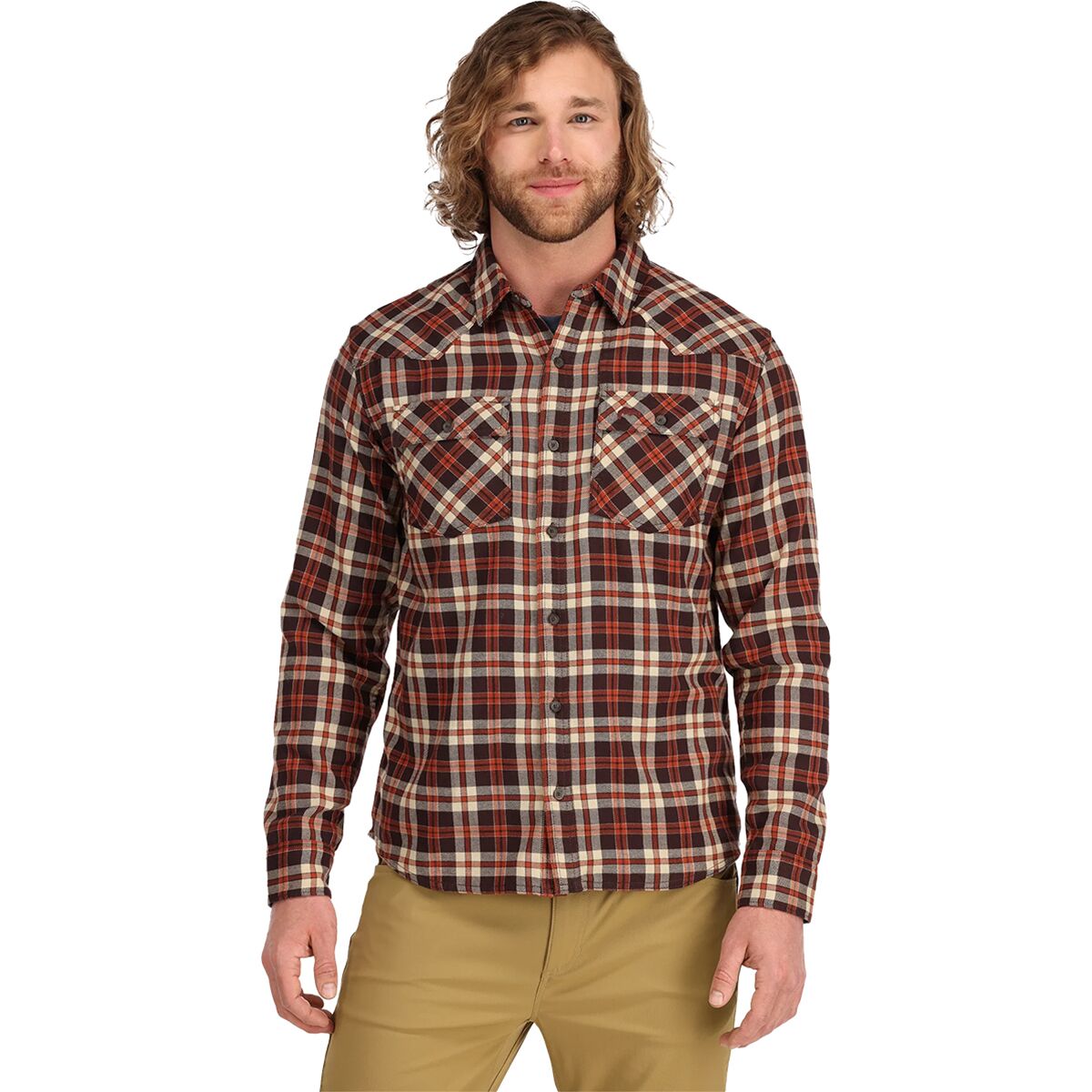 Simms Gallatin Chemise à manches longues en flanelle pour