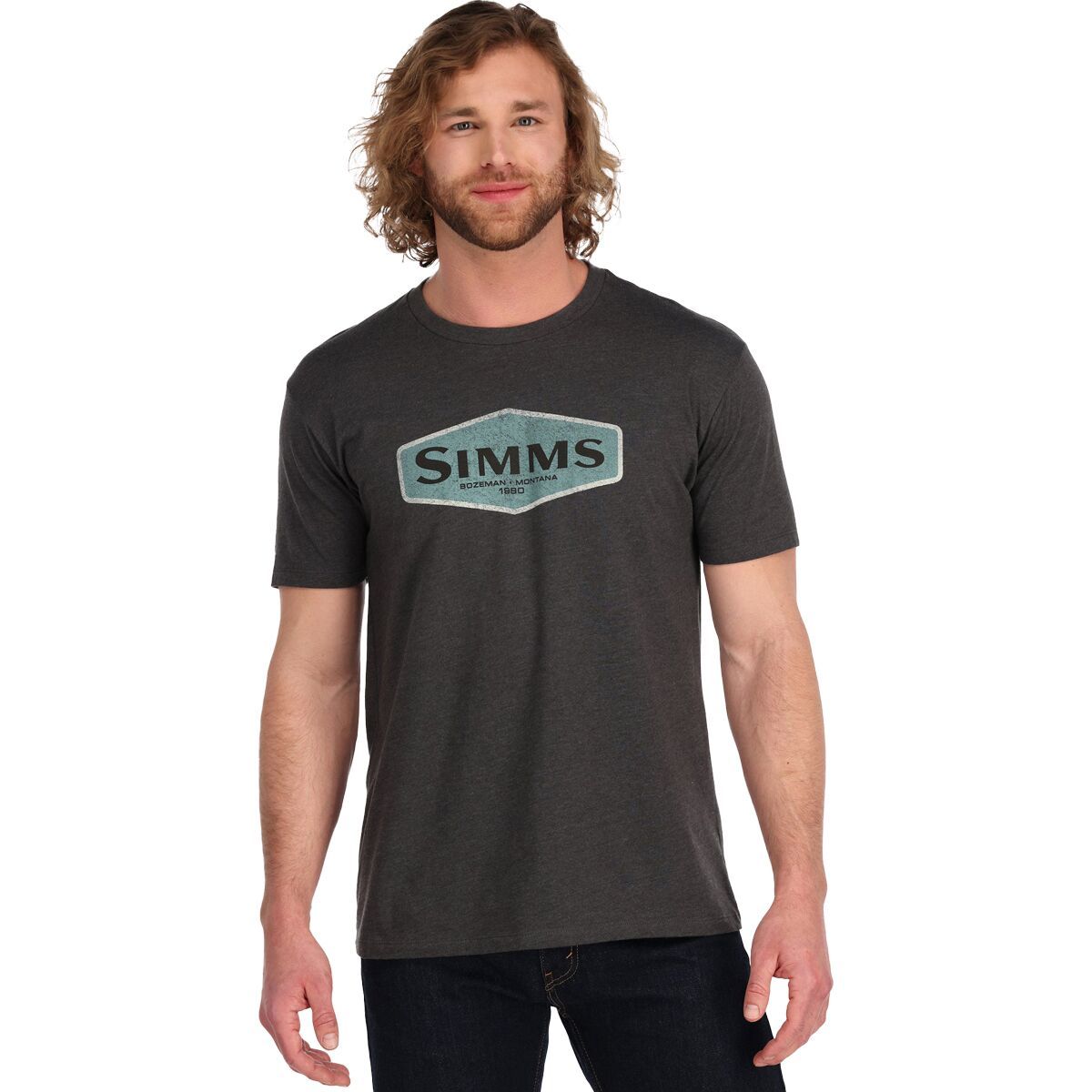 Simms Simms Logo Frame T-Shirt - Men's - Clothing