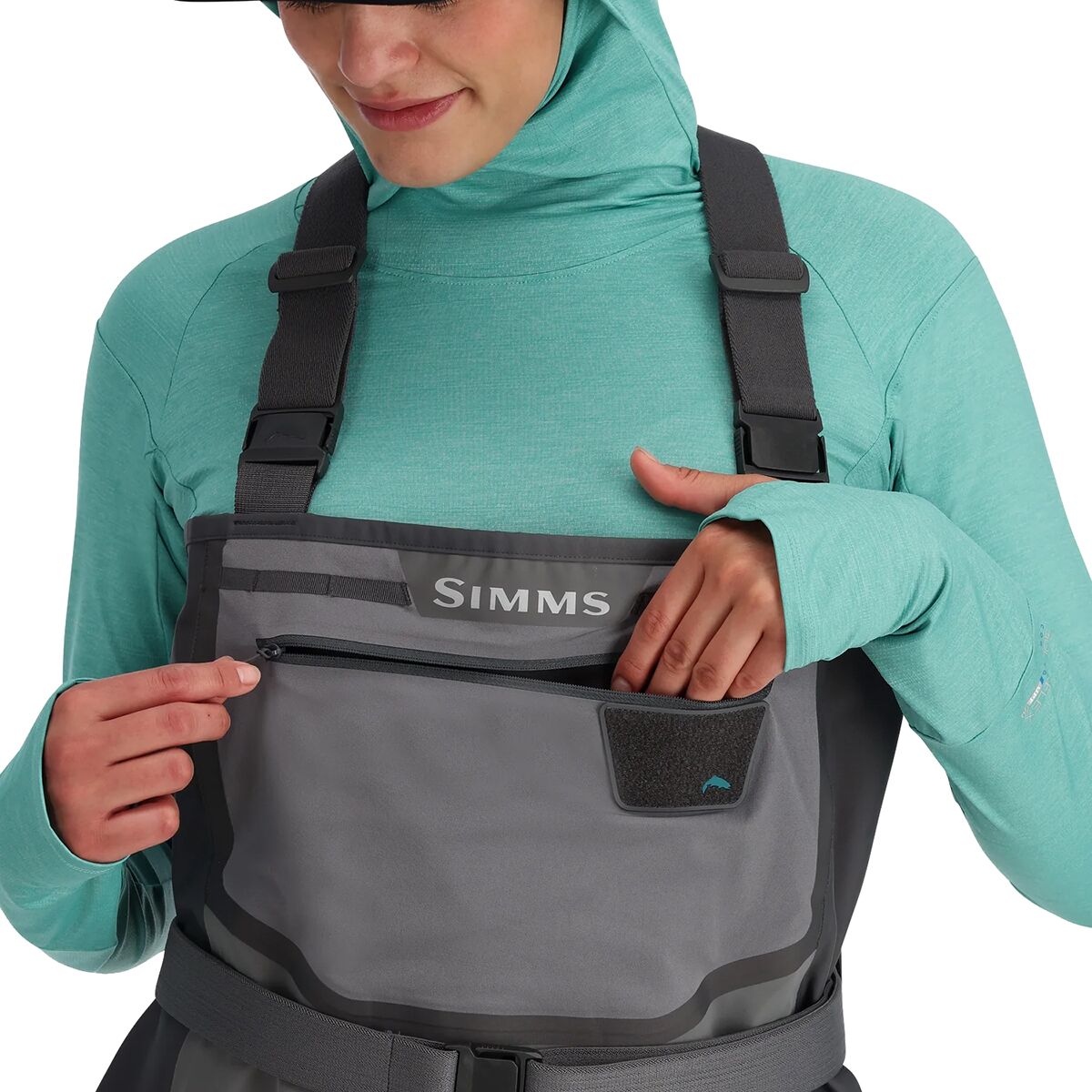 Женские комбинезоны Simms Freestone Stockingfoot Wader, цвет: Сланцевый — фото 5