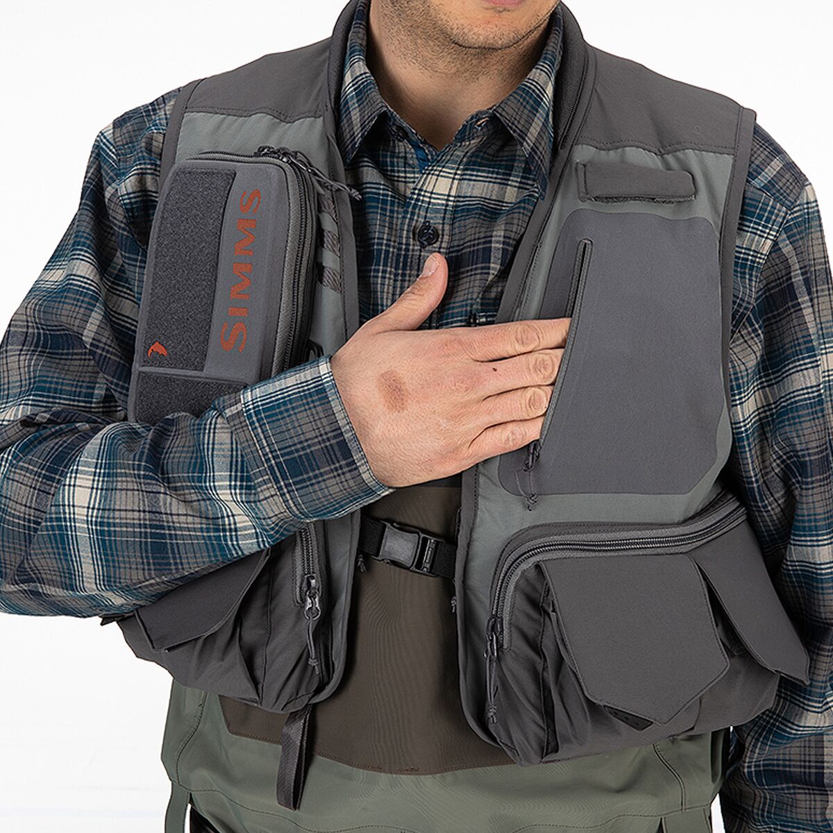 Жилет Simms Freestone Vest, цвет: Оловянный — фото 10