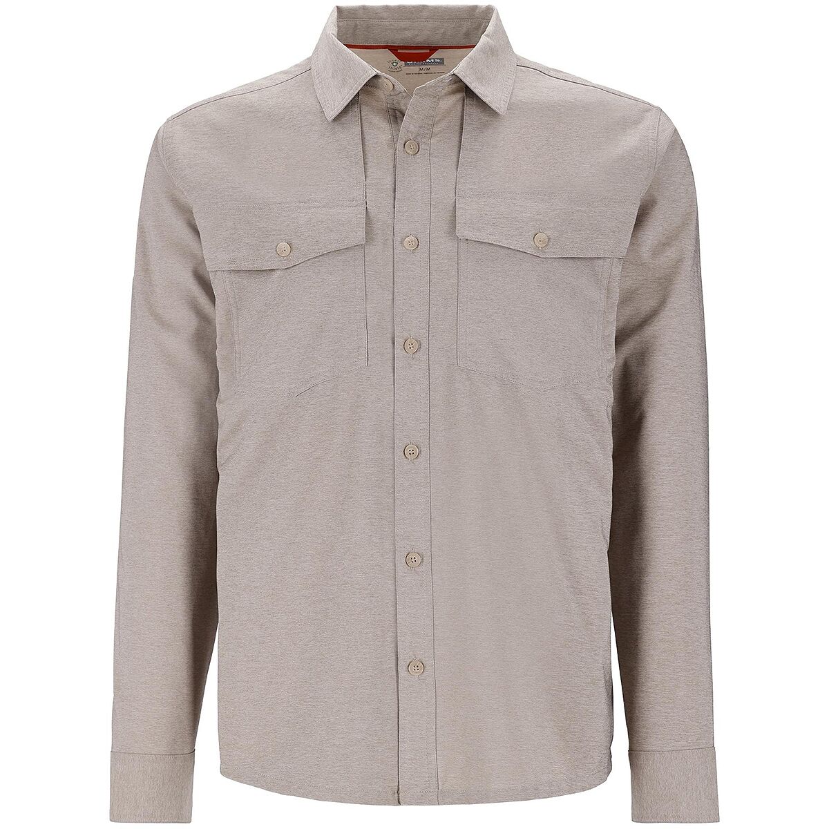 Мужская рубашка Simms No-See-Um Bugstopper Long-Sleeve Shirt, цвет: Меланжевый