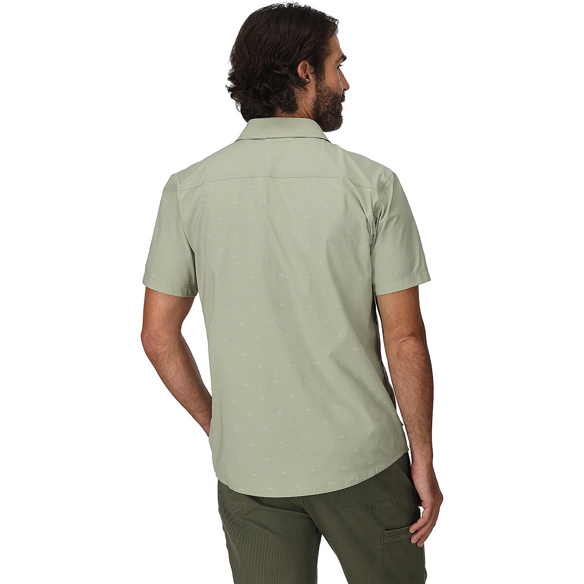 Мужская рубашка Simms Stone Cold Short-Sleeve Shirt, цвет: Бледный сосновый — фото 5