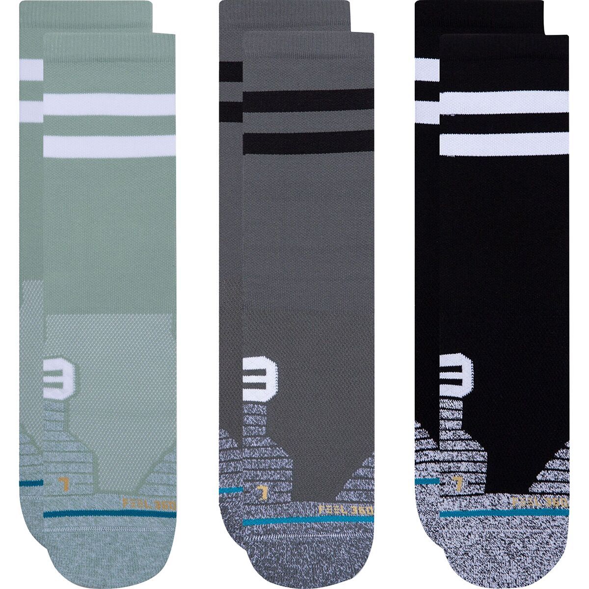 Stance Franchise Crew Running Sock - 3-Pack