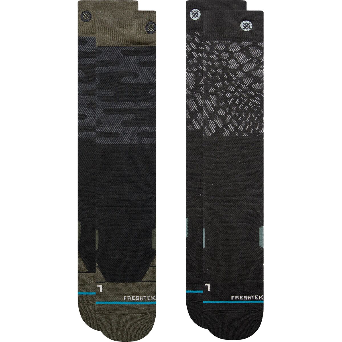 Stance Missle Toe 2 Calze Uomo Donna – Nero, Taglia Media, In Cotone Con Supporto Arco E Rinforzi