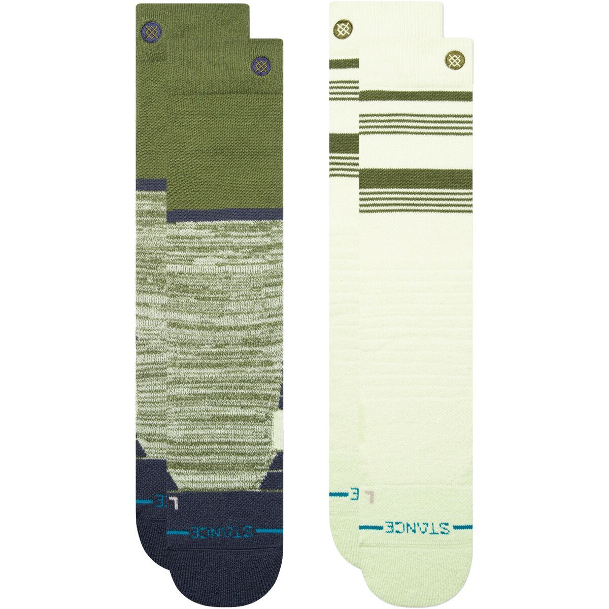 Stance Backside Mid Poly Snow Sock - 2-Pack