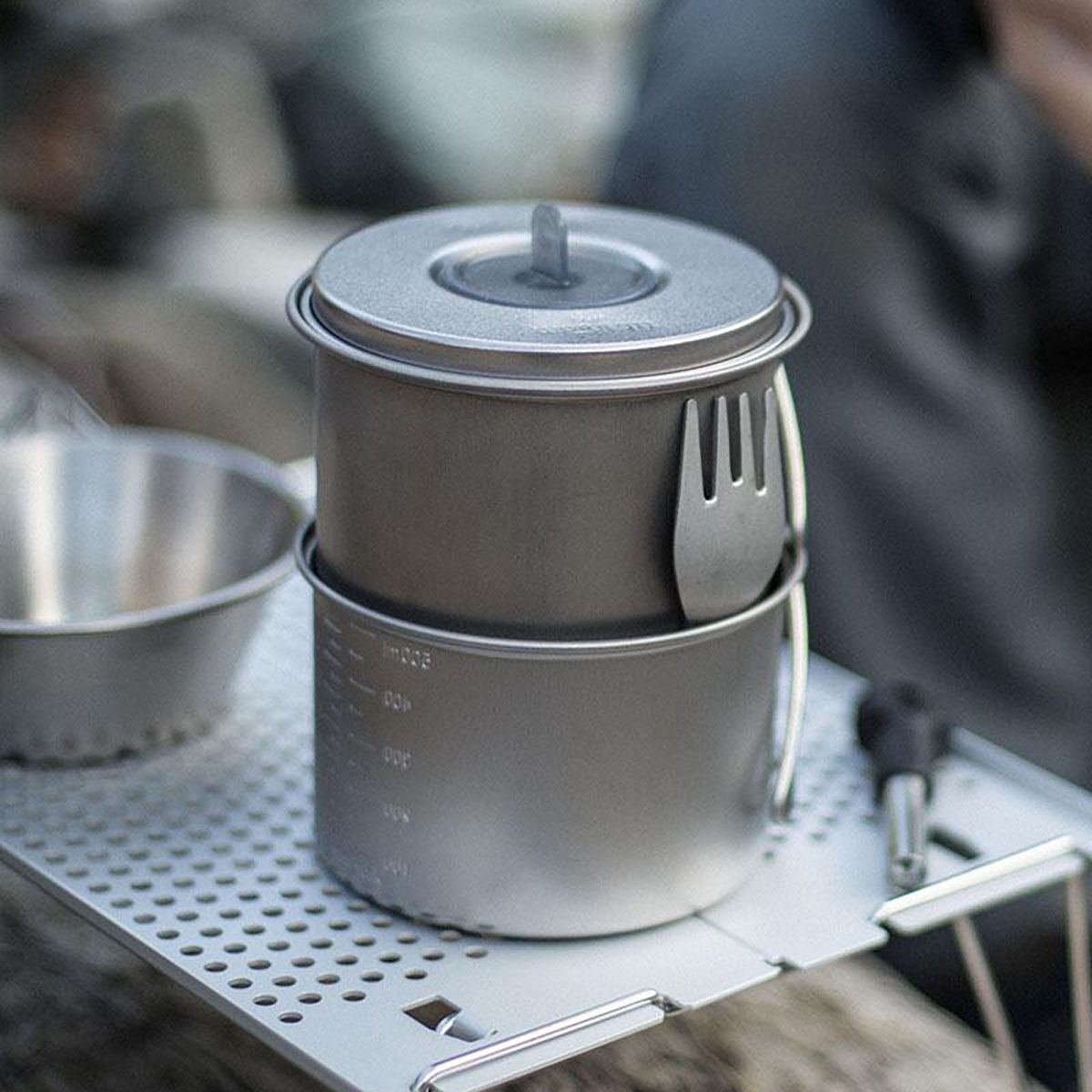 Snow Peak Mini Solo Combo Titanium Cookset