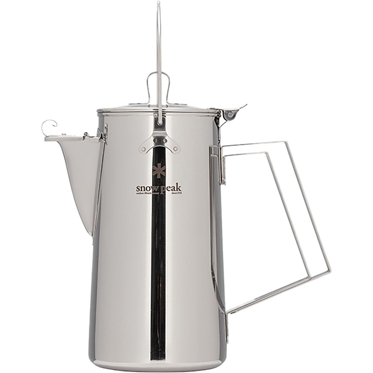 Snow Peak Stainless Steel Camping Kettle - Lightweight Outdoor Kettle For Hiking & Backpacking