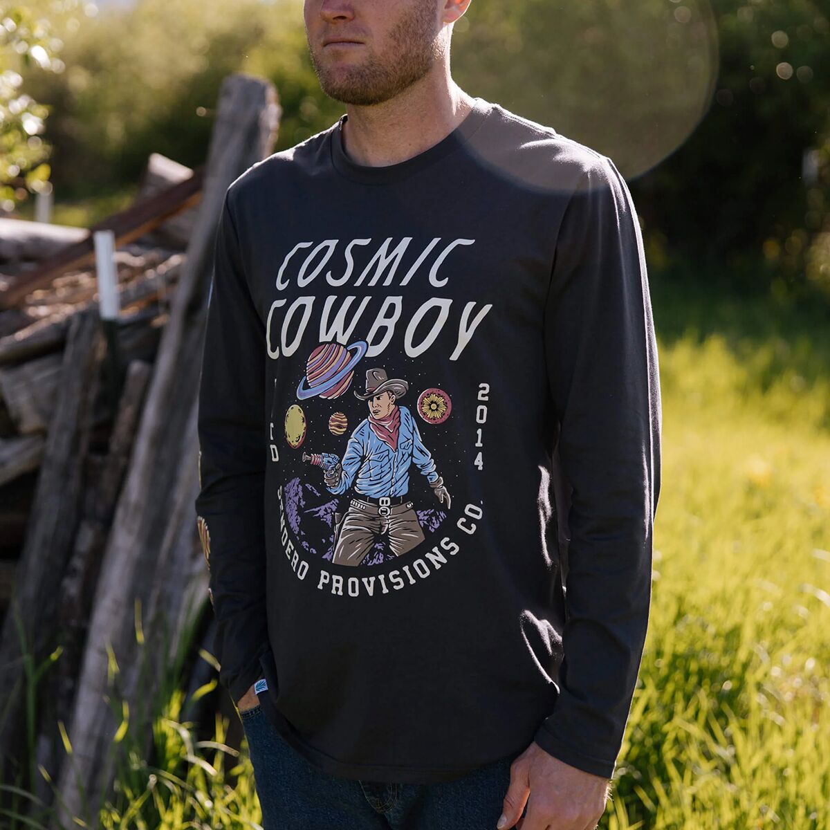 Sendero Provisions Co. Cosmic Cowboy Long-Sleeve T-Shirt -...