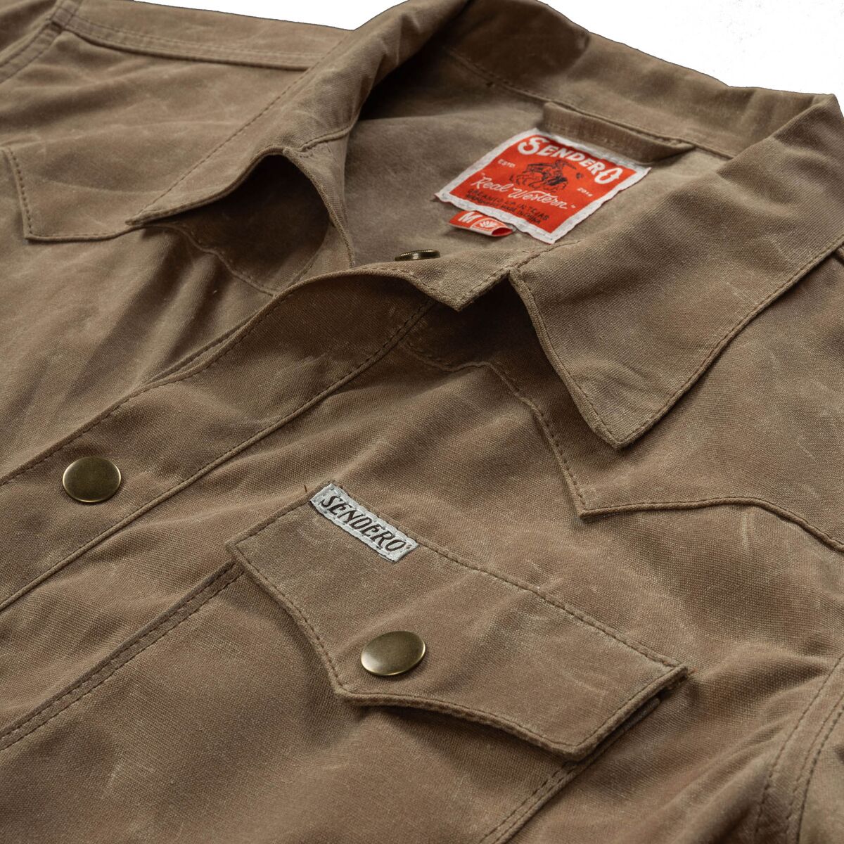 Мужская куртка Sendero Provisions Co. Rancho Waxed, цвет: Коричневый — фото 7