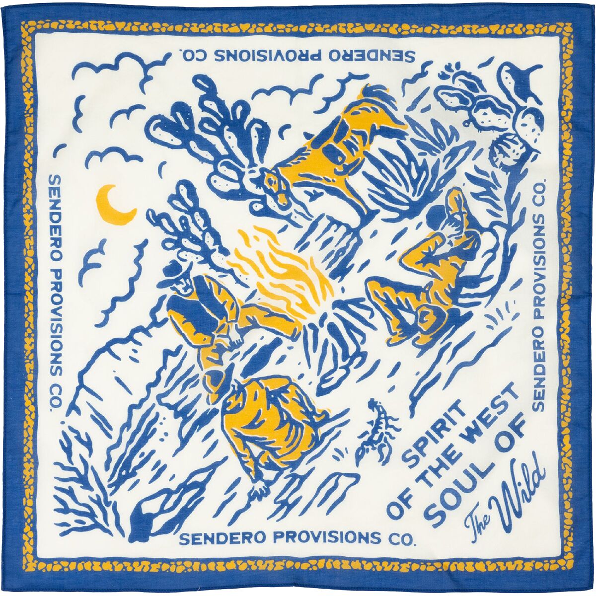 Мужские аксессуары Sendero Provisions Co. Bandana, цвет: Синий — фото 1
