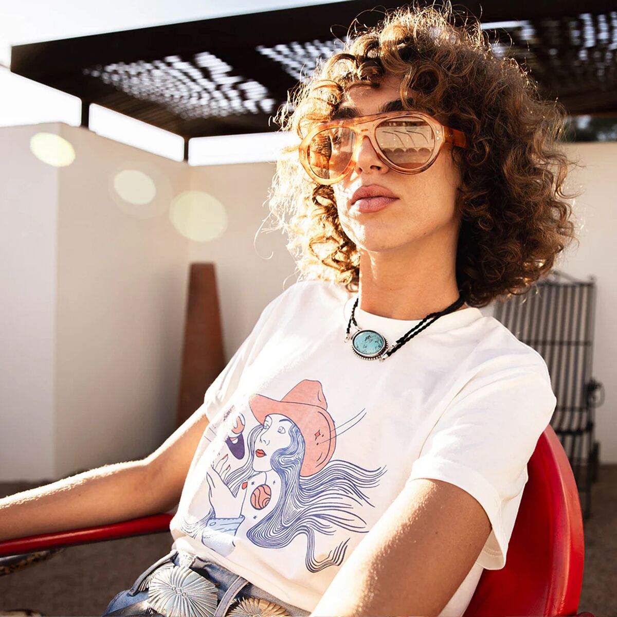 Sendero Provisions Co. Cosmic Cowgirl Crop T-Shirt -...