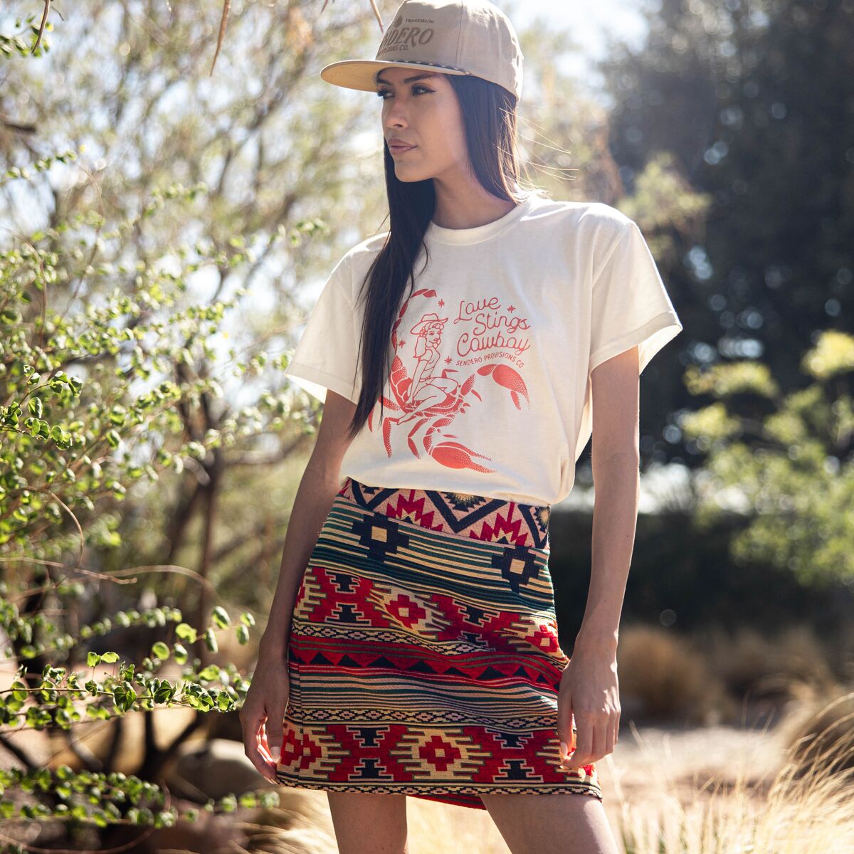 Sendero Provisions Co. Love Stings Crop T-Shirt -...