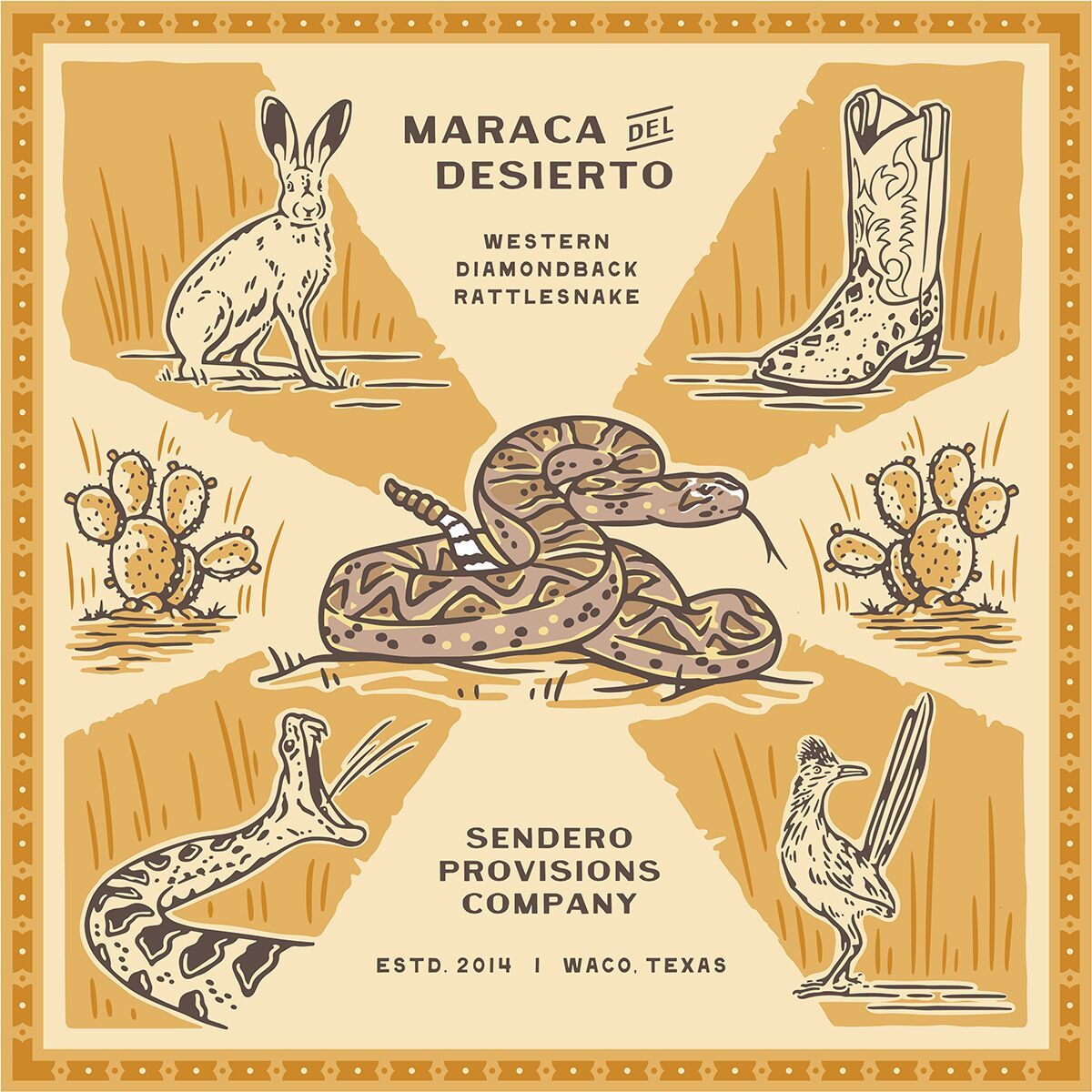 Sendero Provisions Co. Rattlesnake Bandana