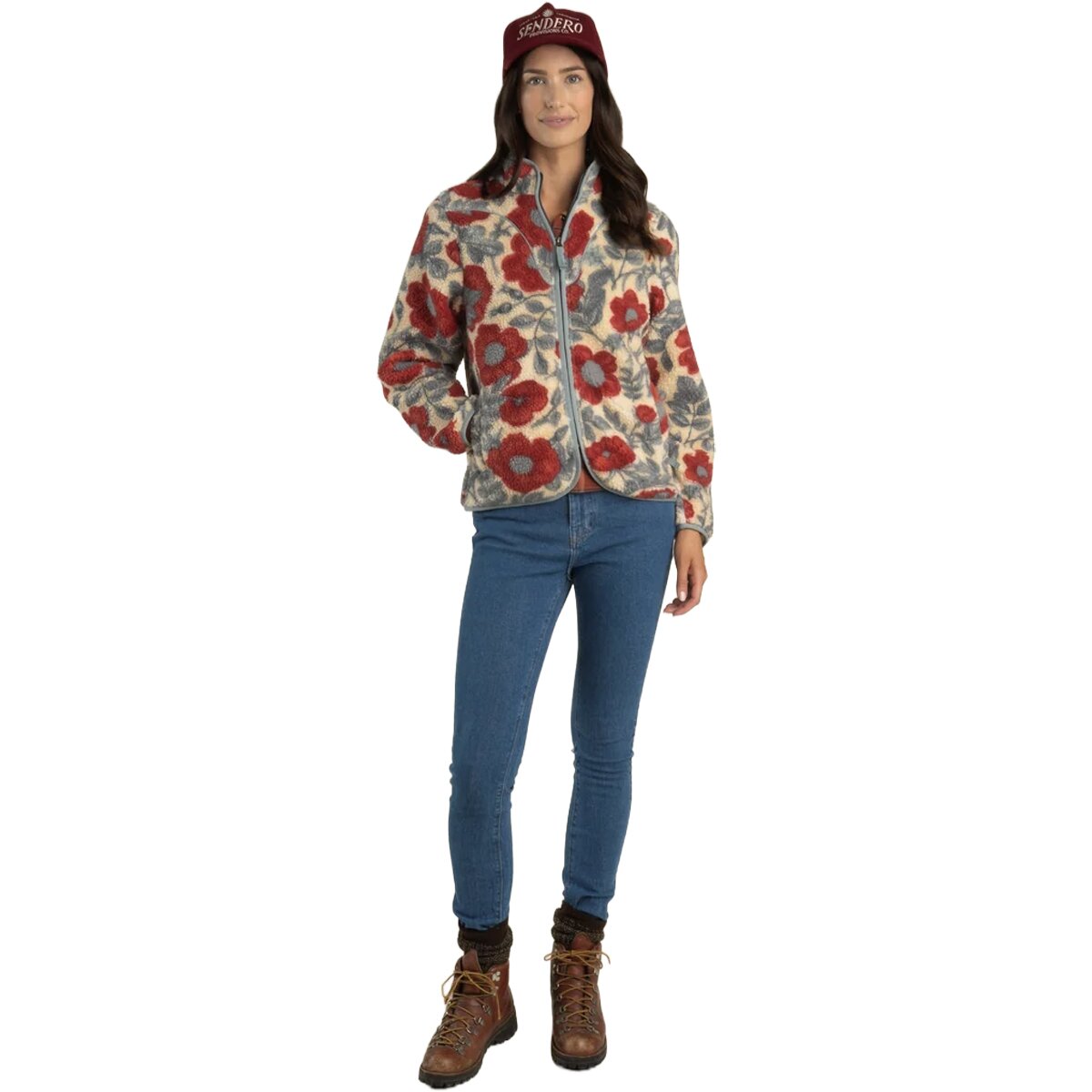 Женские толстовки Sendero Provisions Co. Sedona Santa Fe Print Fleece, цвет: Пустынный с принтом — фото 7