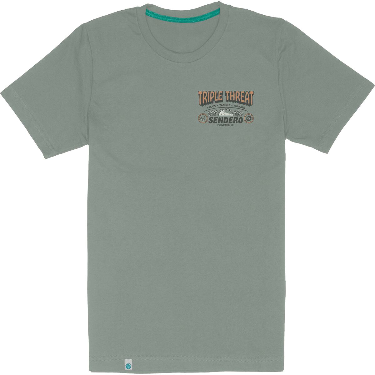 Футболка Sendero Provisions Co. Triple Threat, цвет: Laguna — фото 6