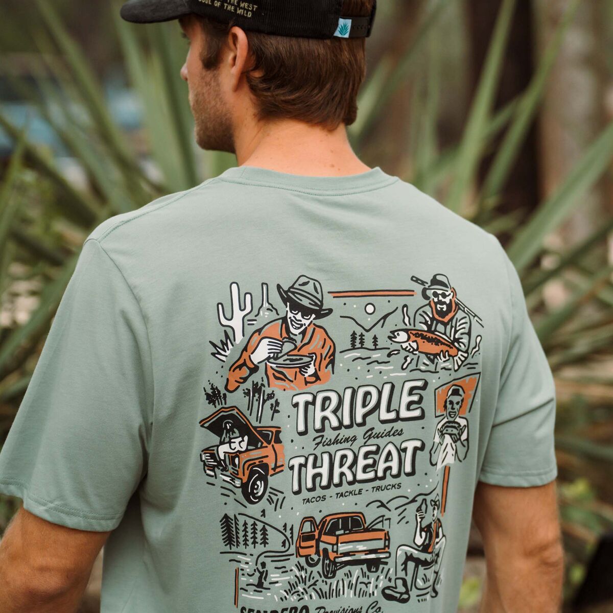 Футболка Sendero Provisions Co. Triple Threat, цвет: Laguna — фото 7