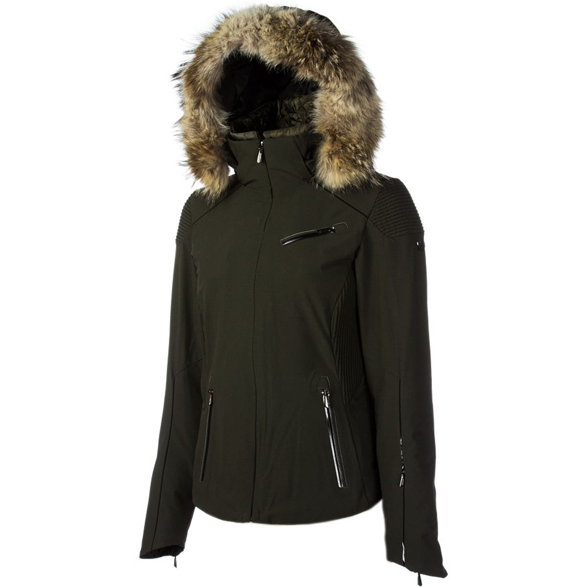 Spyder Posh Real Fur Trim Jacket Women's Clothing