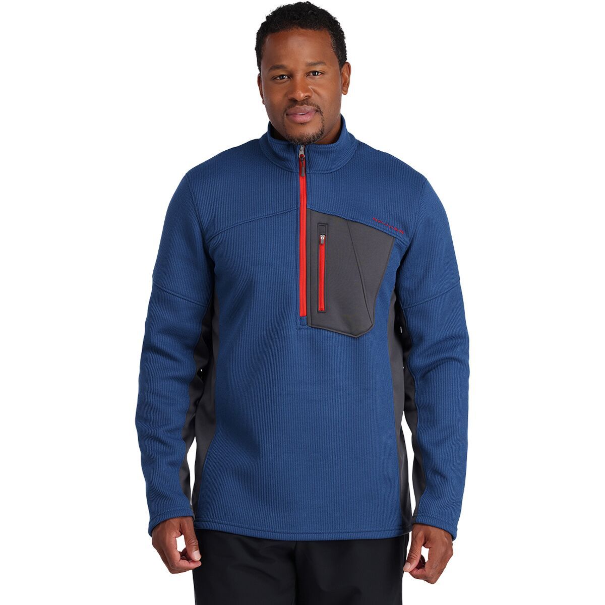 Spyder Mens Bandit 1/2 Zip Stryke Fleece Pullover Sweater Jacket XXL 2XL Warmth