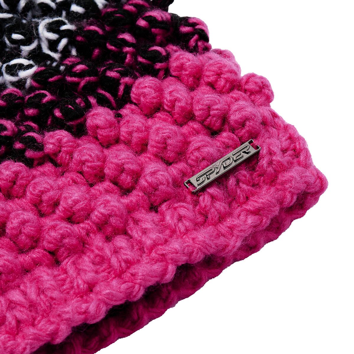 Women's SPYDER Brrr Berry Hand Knit Beanie One Size Black
