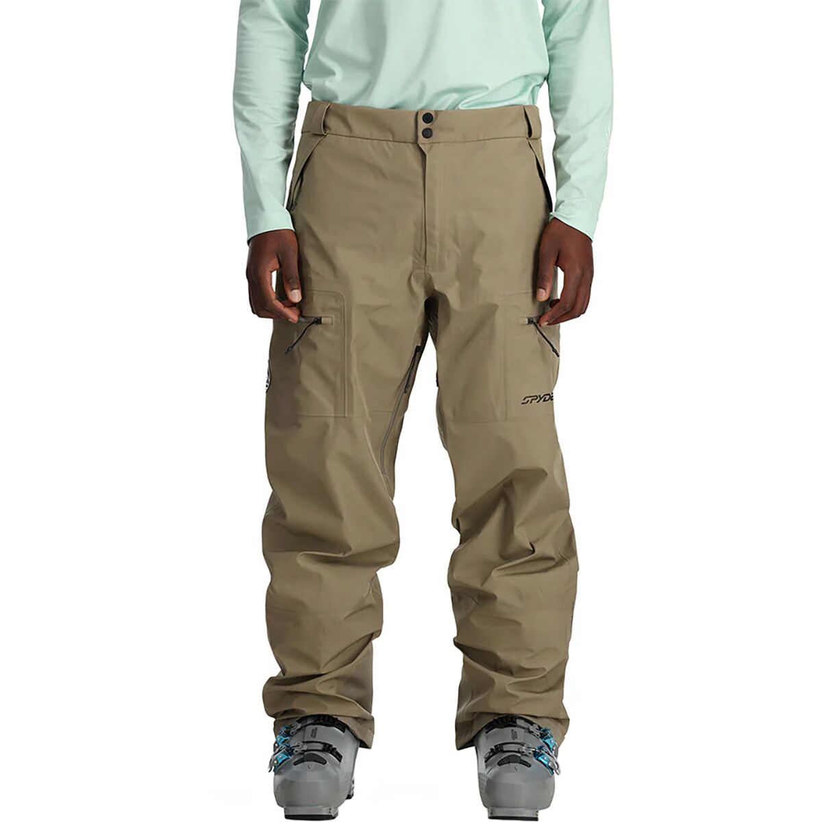 thumbnail interactive-video image 1 of Spyder Mens Medium Black Snow Ski Snowboard Pants 1 of 14