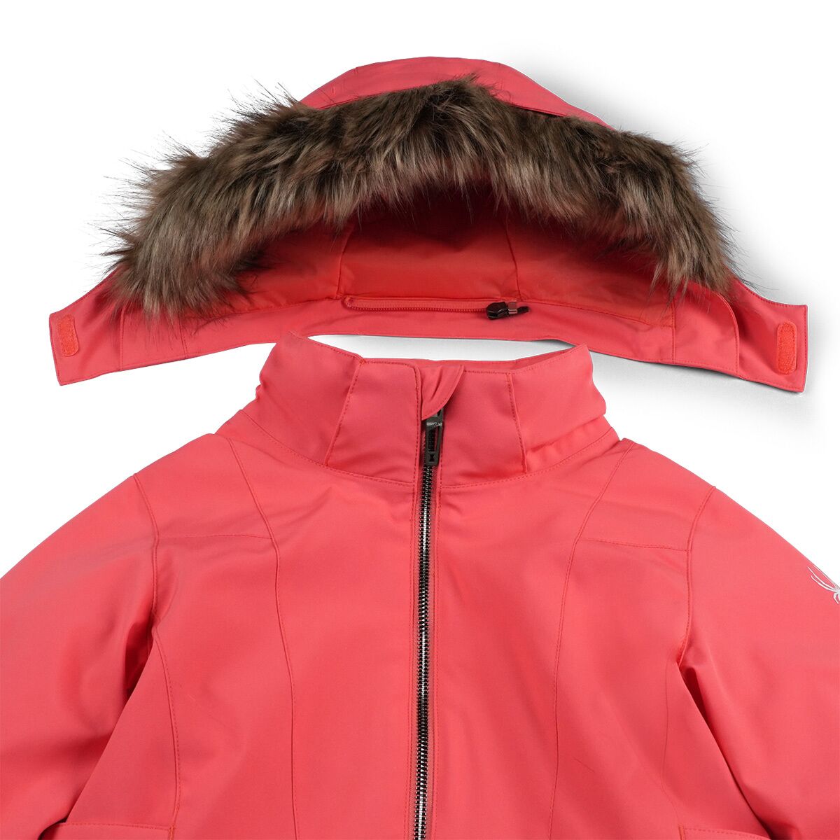 Куртка Spyder Lola Jacket для девочек, цвет: Коралловый мглистый — фото 3