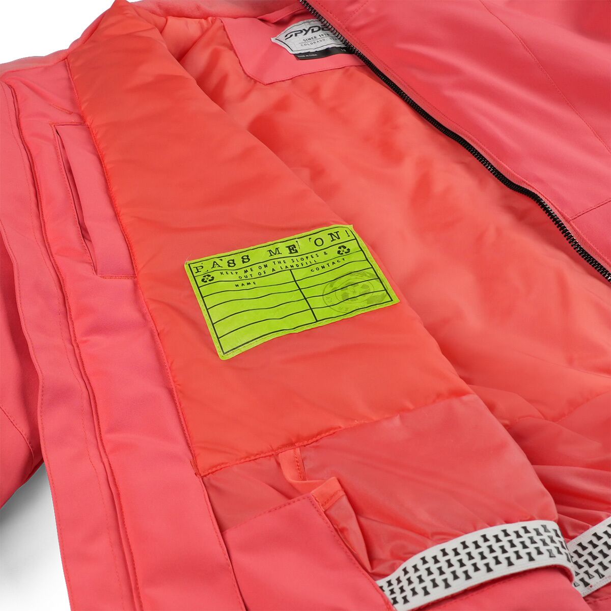 Куртка Spyder Lola Jacket для девочек, цвет: Коралловый мглистый — фото 4