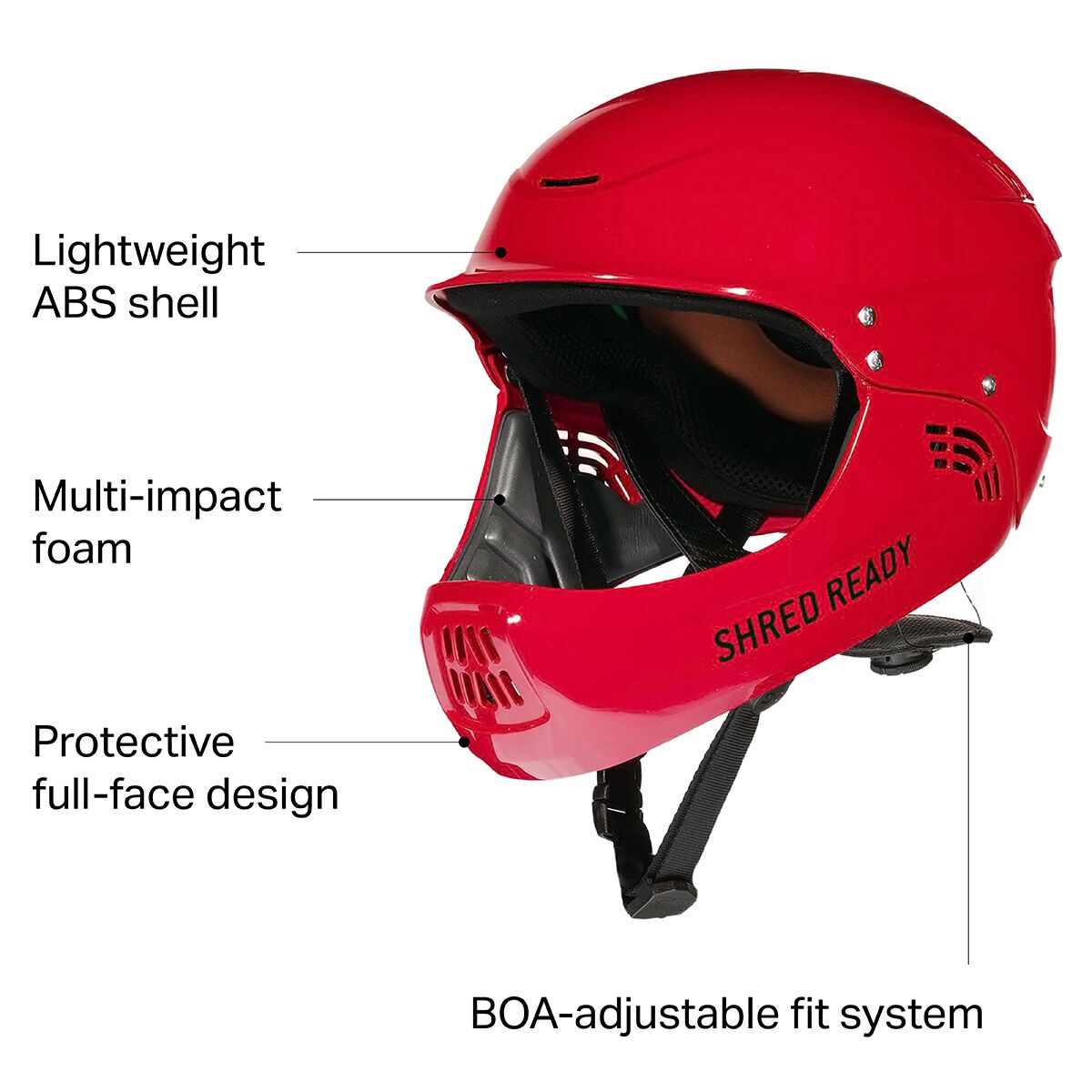 Shred Ready Standard Full-Face Kayak Helmet