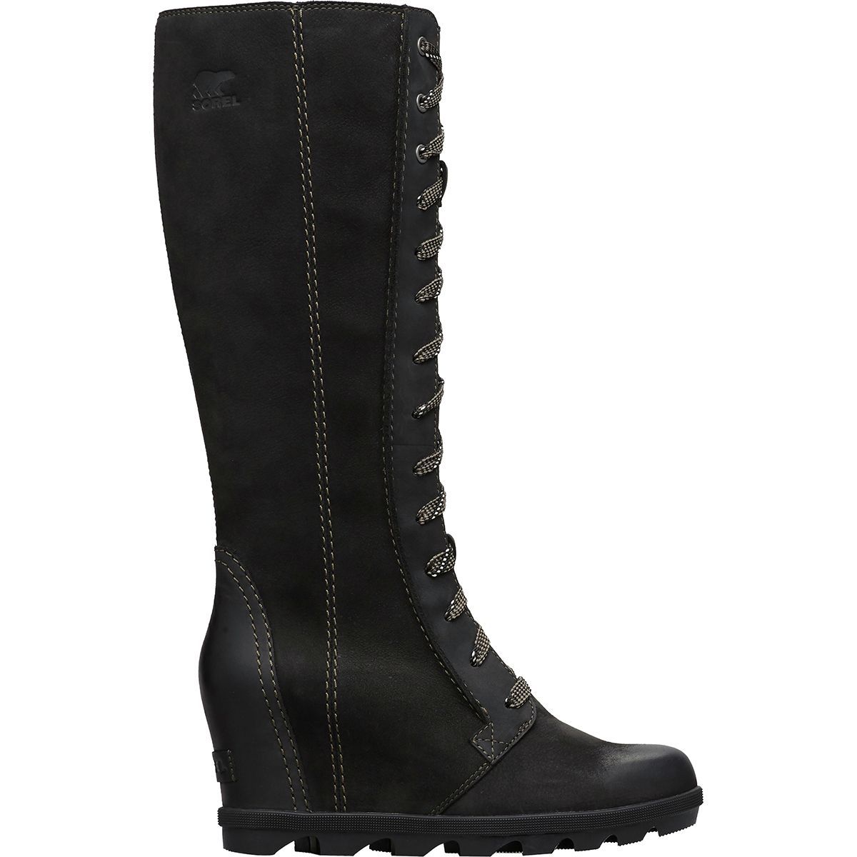 sorel joan of arctic wedge black