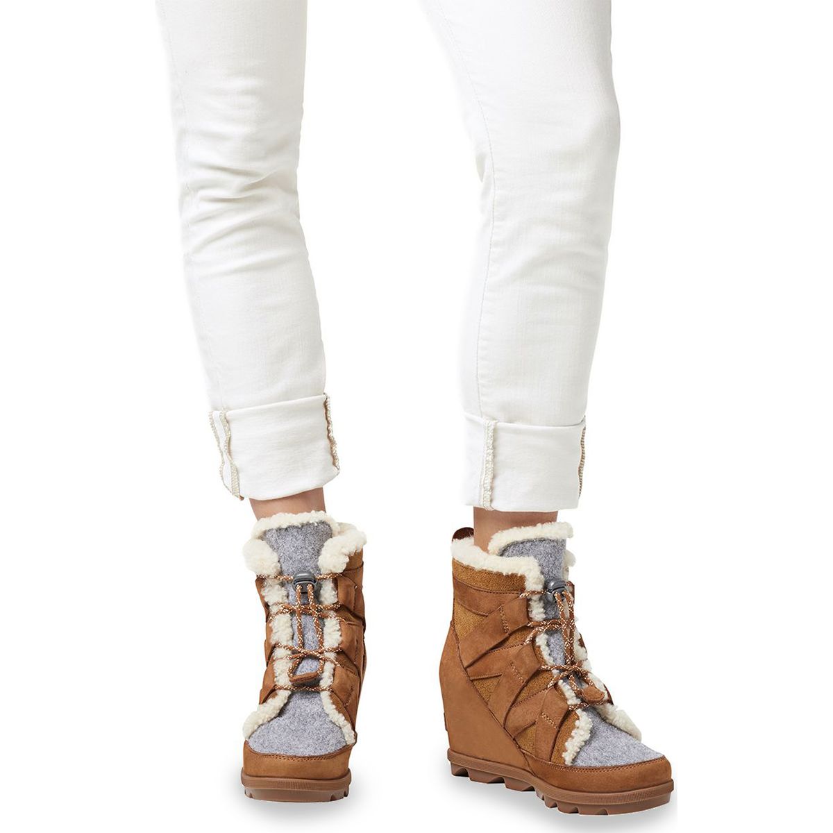 joan of arctic wedge ii cozy shearling boots