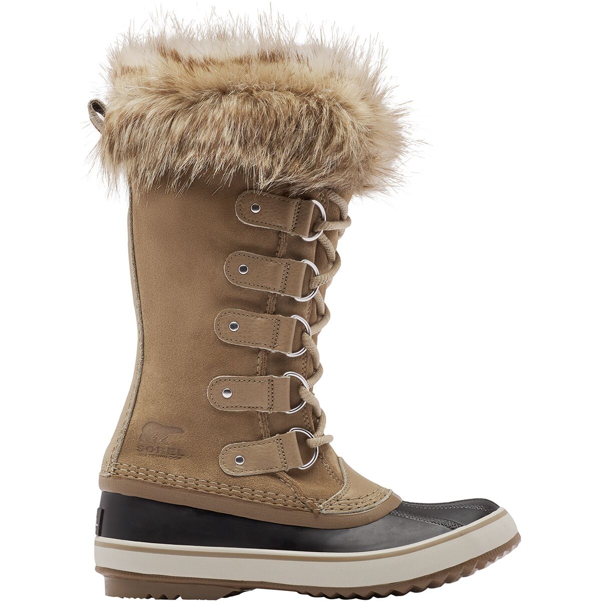 joan of arctic waterproof suede faux fur boots