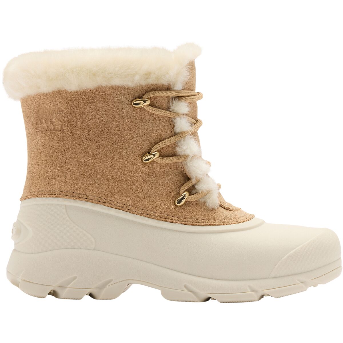 Женские ботинки Sorel Snow Angel Lace, цвет: Светло-коричневый / Снежный