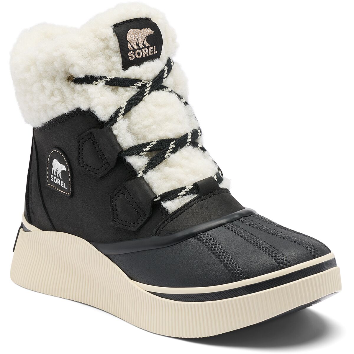 Женские ботинки SOREL Out N About IV Chillz Waterproof Boot, цвет: Чёрный / Морская соль — фото 2
