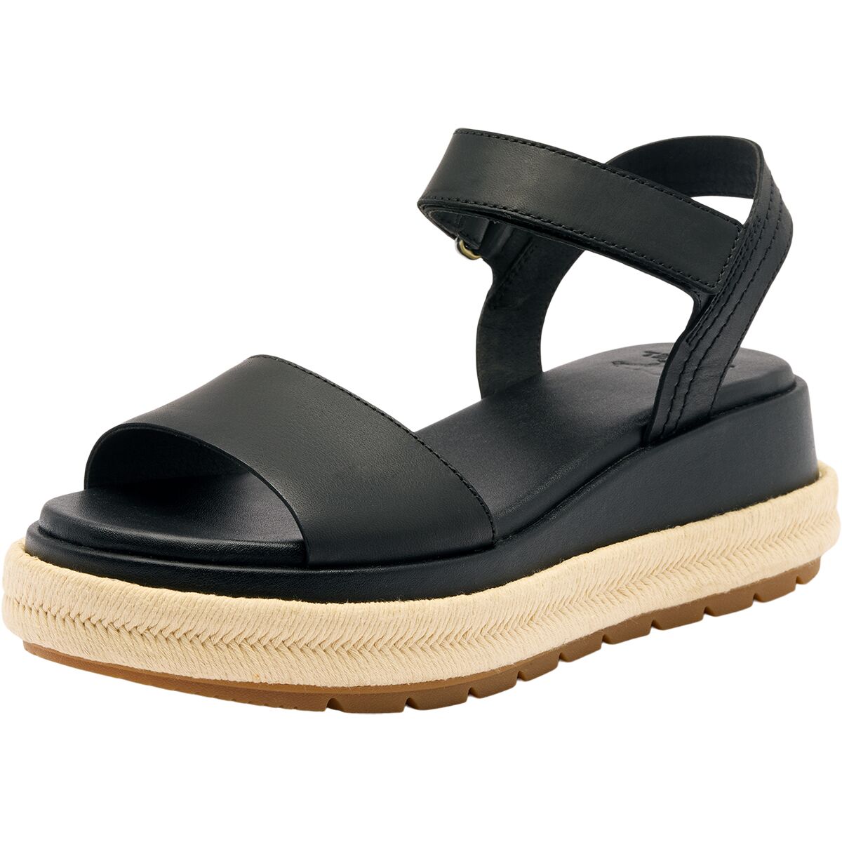 Женские сандалии SOREL Sunpeak Platform Sandal, цвет: Чёрный / Карамельный — фото 3