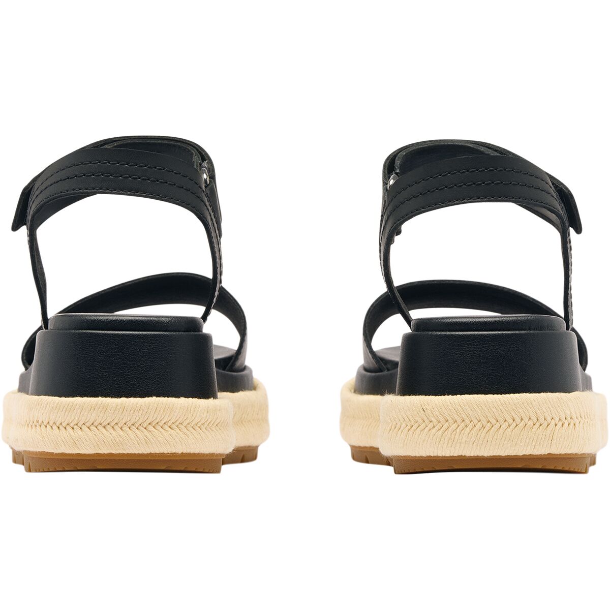 Женские сандалии SOREL Sunpeak Platform Sandal, цвет: Чёрный / Карамельный — фото 6