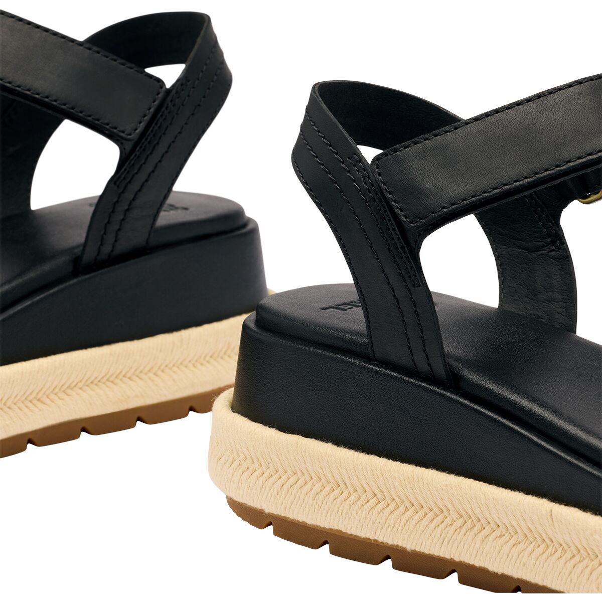 Женские сандалии SOREL Sunpeak Platform Sandal, цвет: Чёрный / Карамельный — фото 7