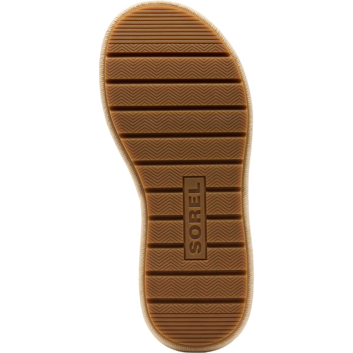 Женские сандалии SOREL Sunpeak Platform Sandal, цвет: Чёрный / Карамельный — фото 10