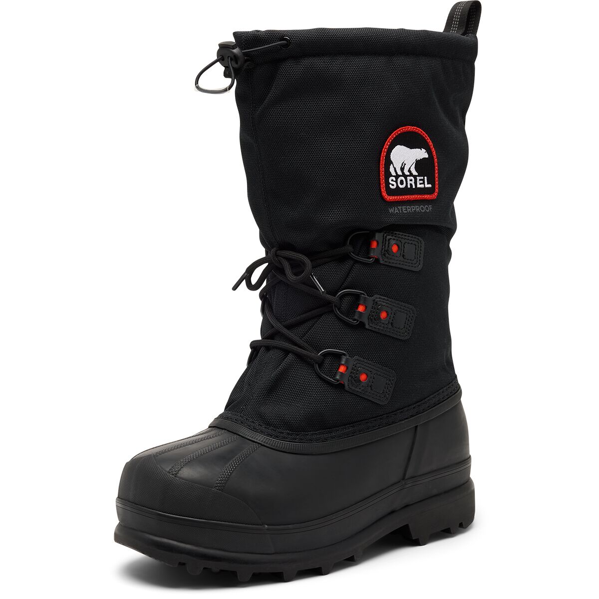 Женские ботинки SOREL Glacier XT Boot, цвет: Чёрный / Красный кварцевый — фото 2