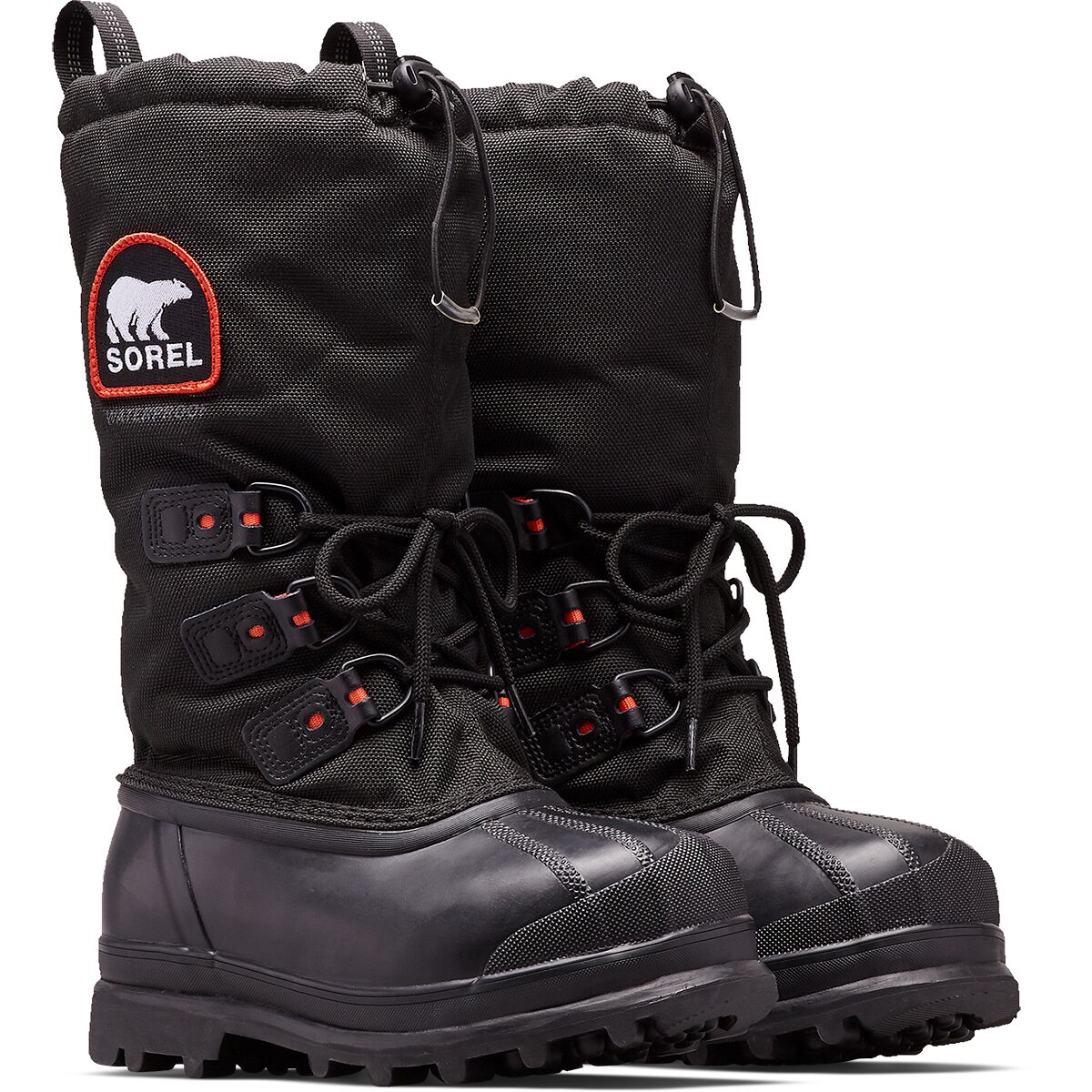 Женские ботинки SOREL Glacier XT Boot, цвет: Чёрный / Красный кварцевый — фото 5