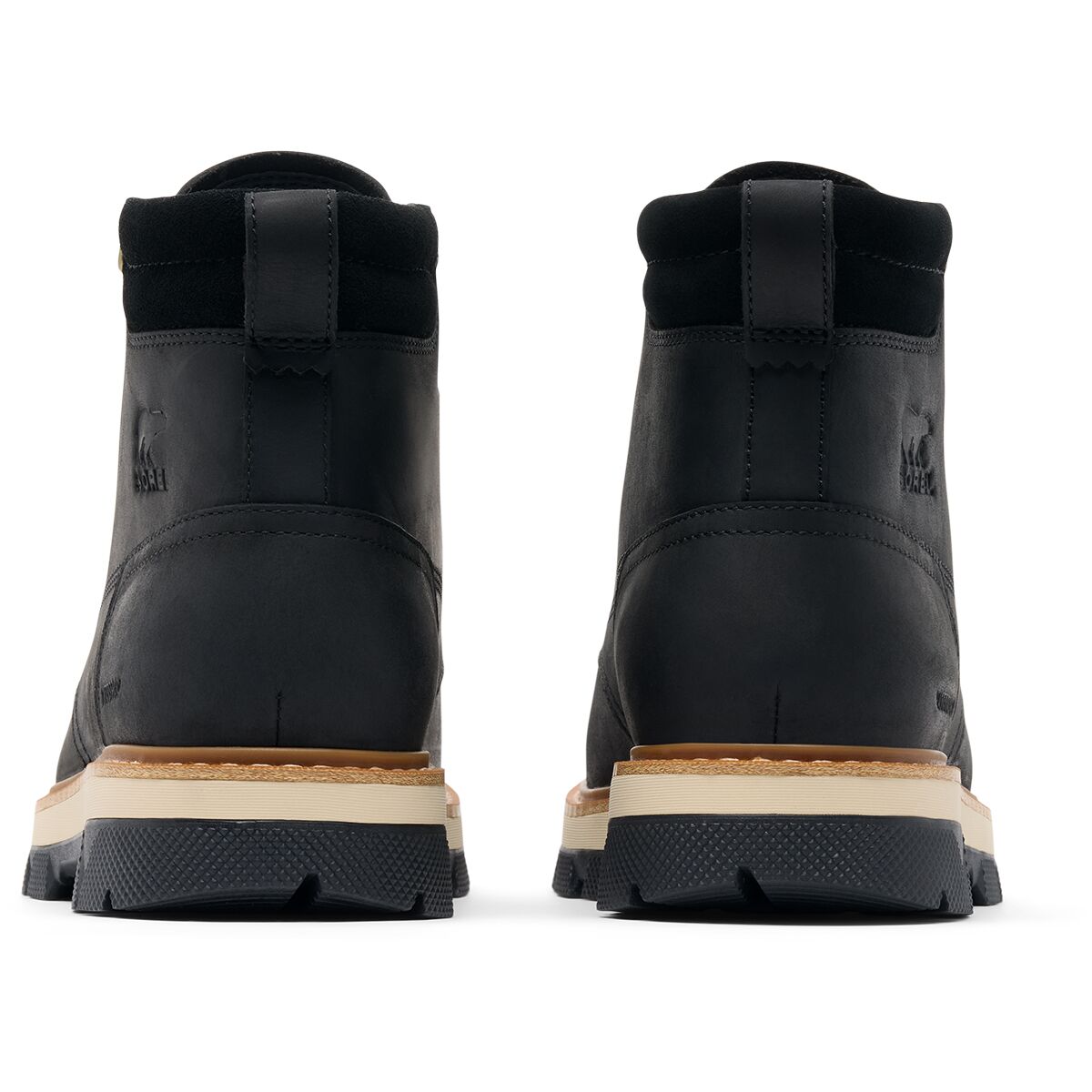 Мужские ботинки SOREL Lark-47 Moc Toe WP Boot, цвет: Чёрный / Выбеленный — фото 7