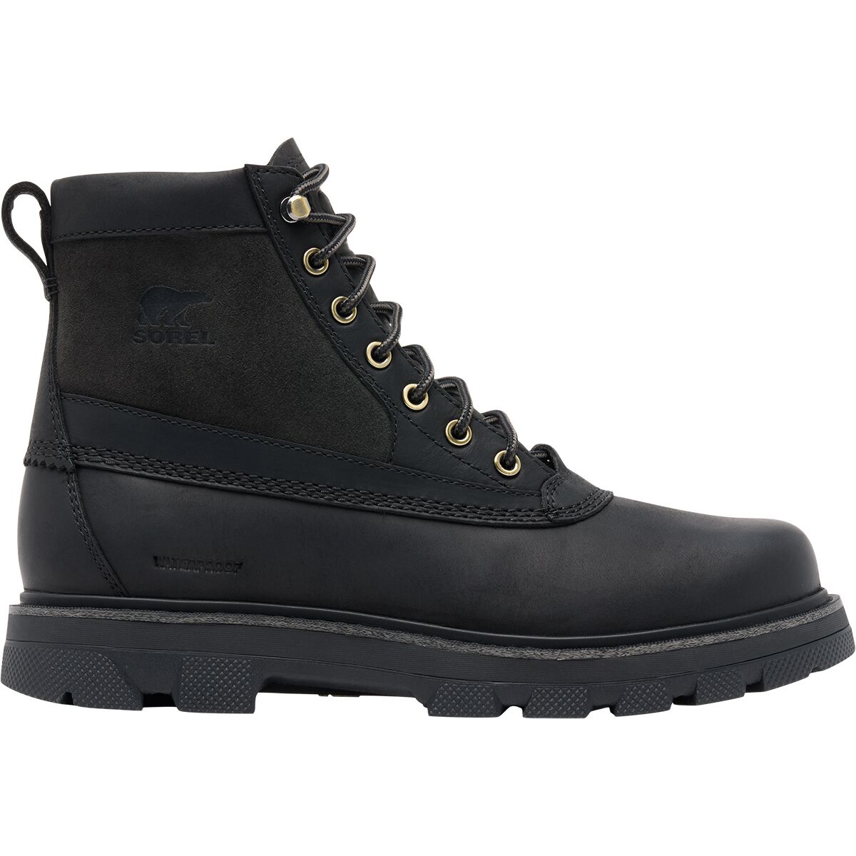 Мужские ботинки Sorel Lark-47 WP, цвет: Чёрный / Угольный — фото 1