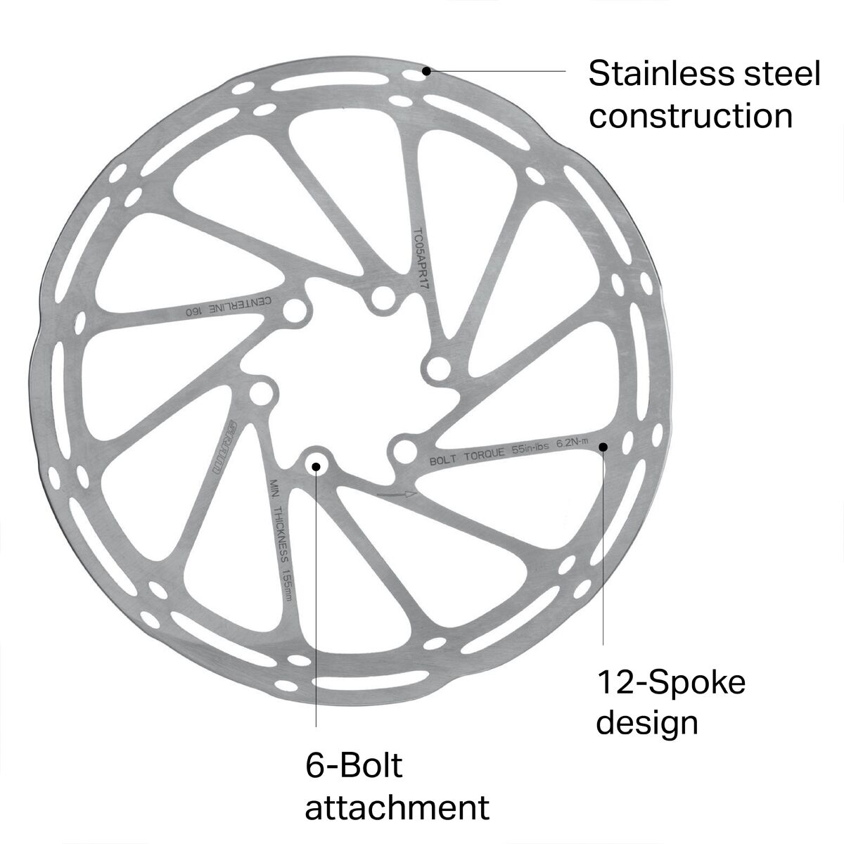 SRAM CenterLine Rounded Rotor