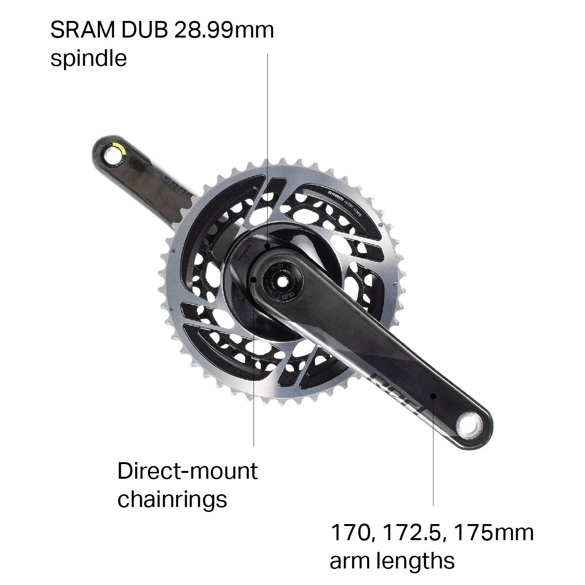 SRAM Red DUB 12-Speed Crankset - 2023