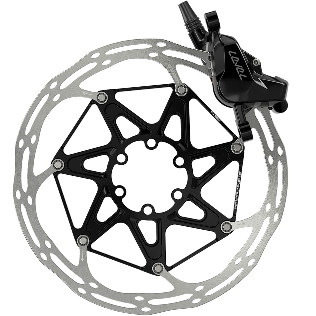 SRAM Level Silver Stealth Disc Brake - 2-Piston