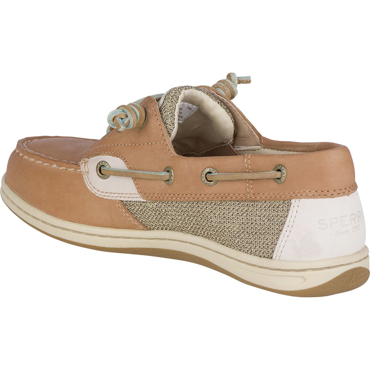 Sperry Girls Songfish Sneaker - Leather Upper With Memory Foam Footbed