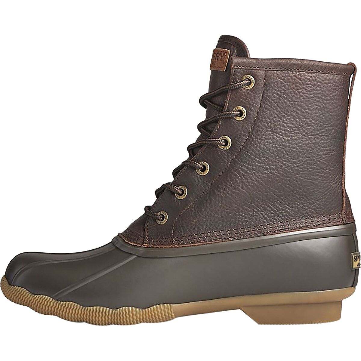 sperry duck boots mens on feet